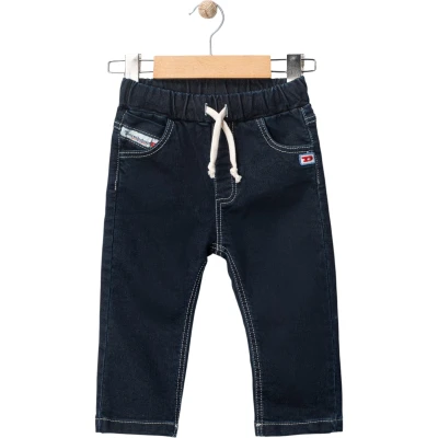 D Crest-Patterned Denim Pants