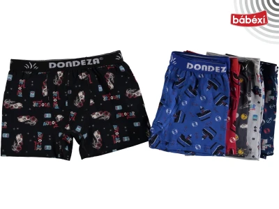 Desenli Çocuk Boxer Erkek