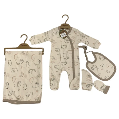 Dinosaur With Blanket Romper (5-Piece)
