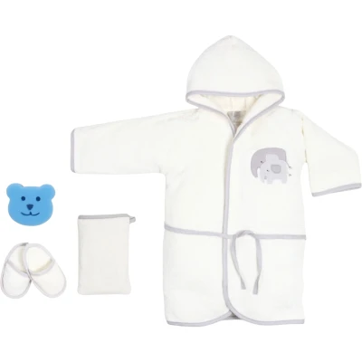 Dokuma Bornoz 4'lü Set Friendly Elephant