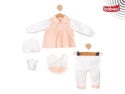 Dokuma Çiçek Nakışlı 5 Li Set