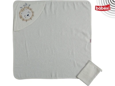 Dokuma Kapüşonlu Havlu 2'li Set Cute Lion