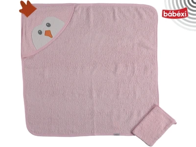 Dokuma Kapüşonlu Havlu 2'li Set Penguen