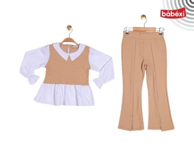 Dubai Stone-studded Shirt Slit Spanish Set