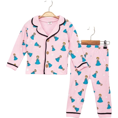 Else Baskılı Uzun Kollu Pijama Takım