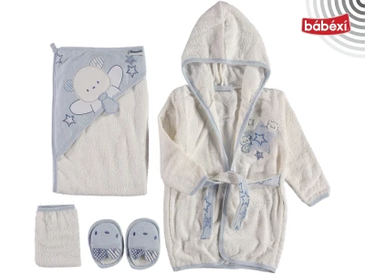 Erkek Baby Star Bornoz Seti