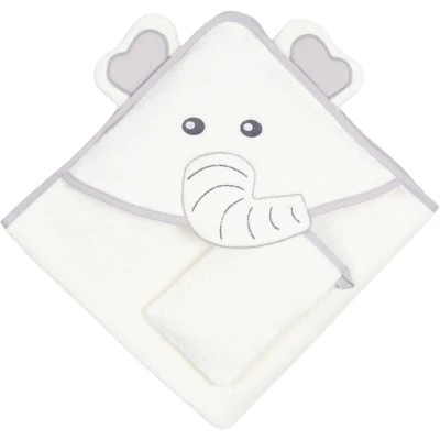 Elephant Print Baby Towel