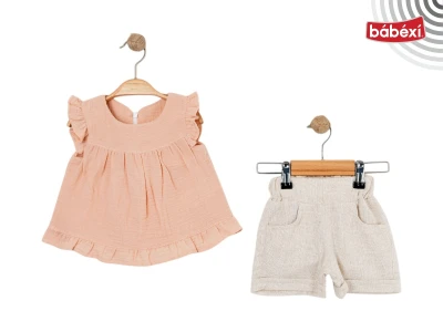 Ruffled Muslin Girls' Set