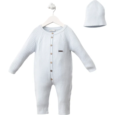 Ribbed Viscose Onesie - Boy
