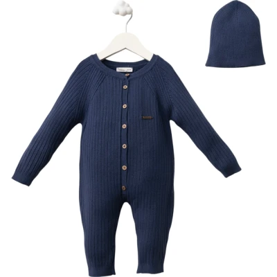 Ribbed Viscose Onesie - Boy