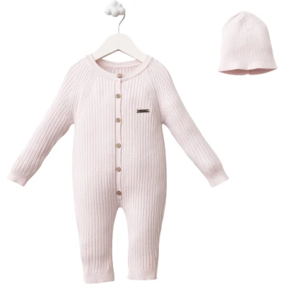 Ribbed Viscose Onesie - Girl