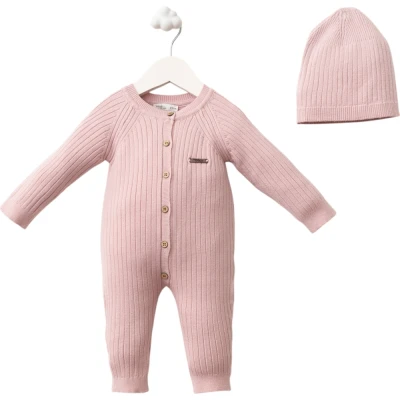 Ribbed Viscose Onesie - Girl