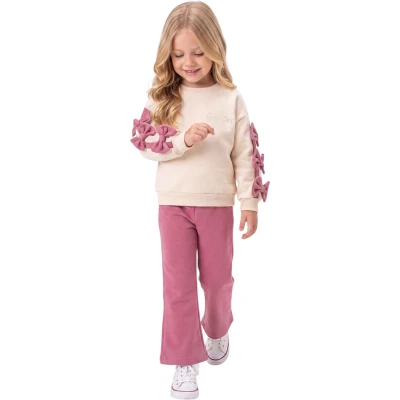 Bow Rhinestone Three-Thread Girls' Set