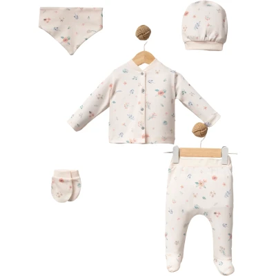 Flower Garden 5 Piece Newborn Hospital Set