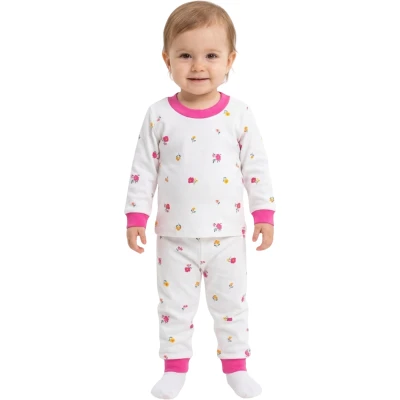 Fuchsia Flower Pajama Set