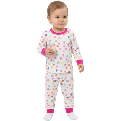 Fuşya Kalpli Pijama