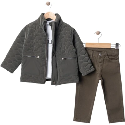 Futufe quilted jacket 3-piece set