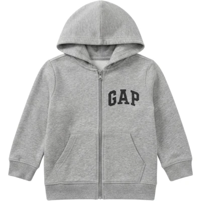 Gap Baskılı Kapşonlu Fermuarlı