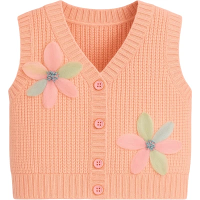 Textured-Knit Floral Top