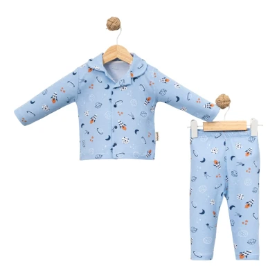 Planet Print Luxury Pyjama Set 6M-12M