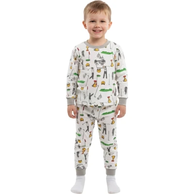 Golf Bisiklet Yaka Pijama Takımı