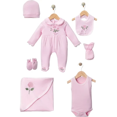 Gül Nakışlı 5'li Set