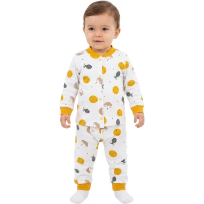 Mustard Moon Snap-Button Pajamas