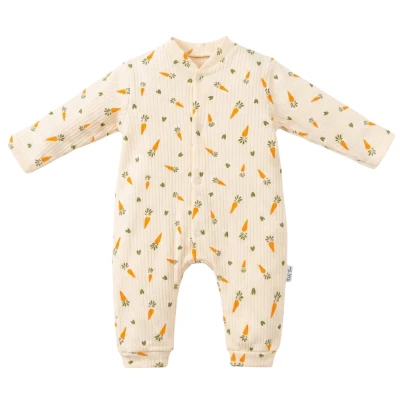 Carrot Print Romper 3-Pack 3M-9M