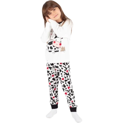 Cow-Print Pajama Set