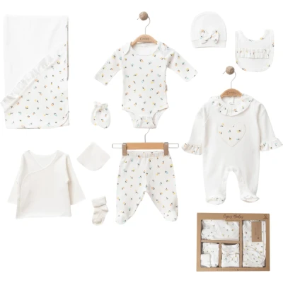 Heart Embroidered 10-Piece Set