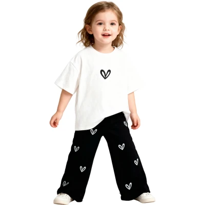 Heart Print Kids Set