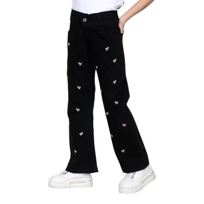 Heart-Print Cotton Trousers