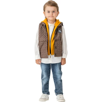 Kapitone Yelekli Set