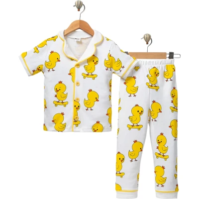 Kaykaylı Civciv Kısa Kollu Pijama Takım