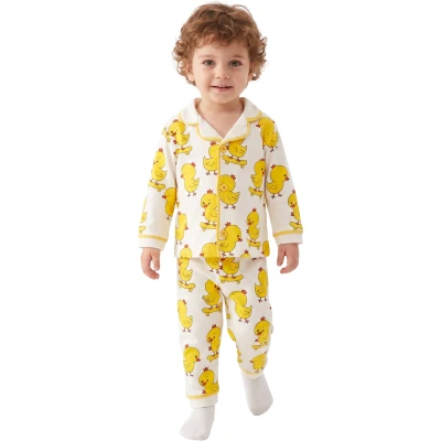 Kaykaylı Ördek Uzun Kollu Pijama Takım