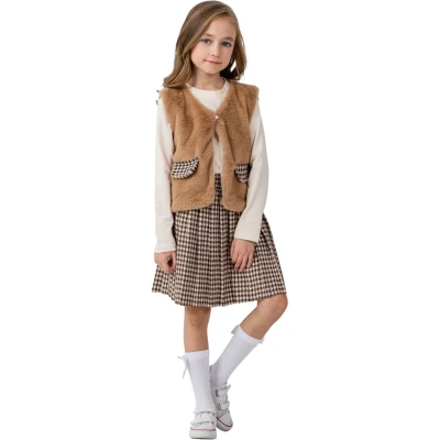Houndstooth Plush Set