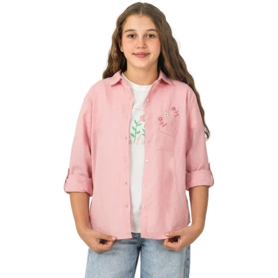 Girl Kids Shirt 2-Piece Set