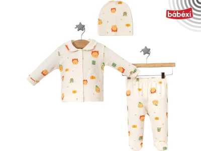 Girls' 3-Piece Set with Sled Print