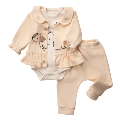 Dog Embroidered 3-Piece Set