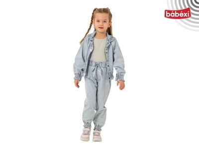 Kot Pantolonlu Kot Ceketli Takım