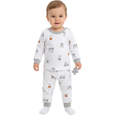 Krem Tavşan Pijama