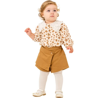 Leopard Print Baby Girl Set with Bloomers