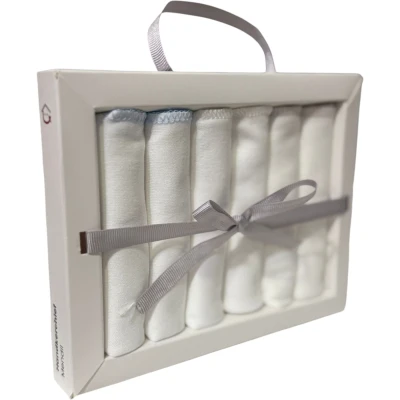Boxed Cotton Jersey Wipes, Pack of 6