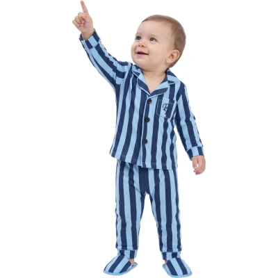 Laci Çizgili Terlikli 3'lü Pijama Takımı 12 Ay - 3 Yaş