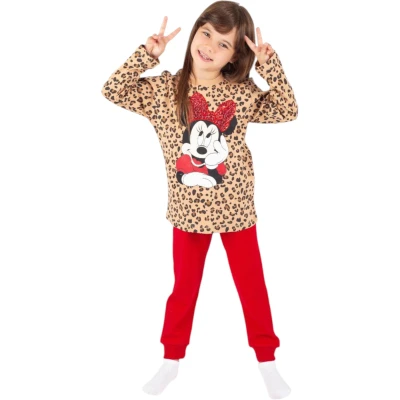 Leopar Desen 4lü Seri Pijama Takım