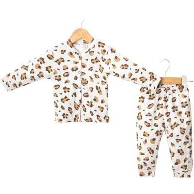 Leopard Pattern Front Snap Set