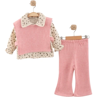 Leopard knit set
