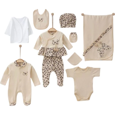 Leoparlı Tulumlu 10'lu Set