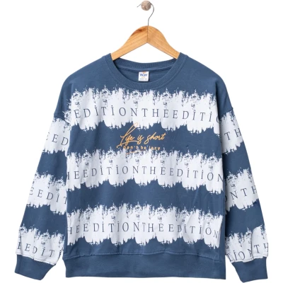 Life Is Short Baskılı Sweat