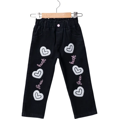 Black Stretch Denim Jeans 2Y-5Y